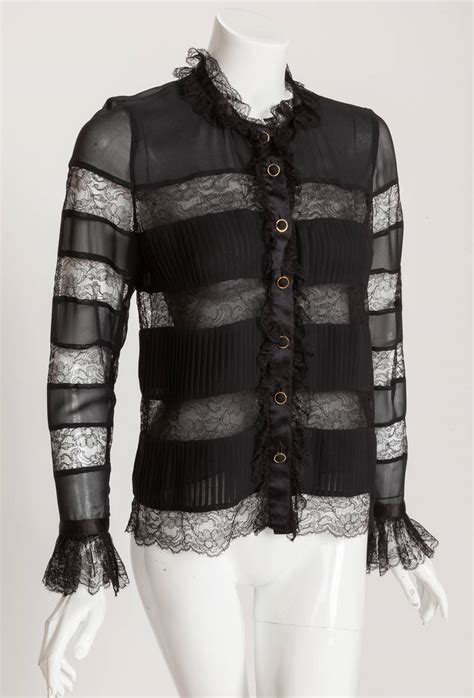 old fashioned chanel blouses.